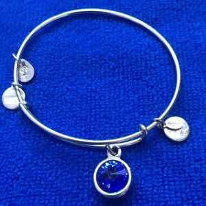Alex and Ani blue sapphire bracelet
